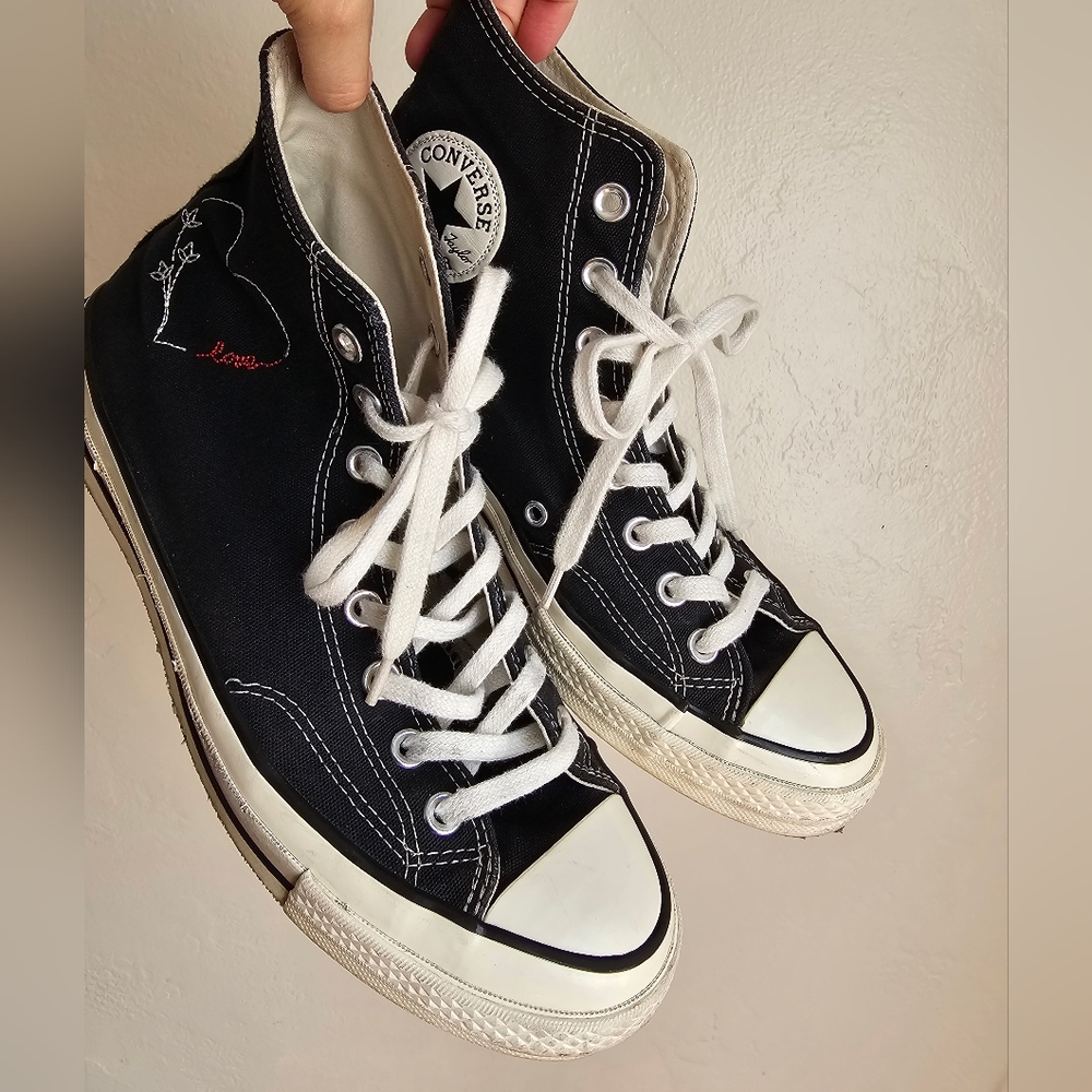 Converse Chuck 70 Hi Love Thread sneakers in black